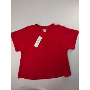 Tomato Red Calvin Klein Womans Casual Top Brand New W Tags Small